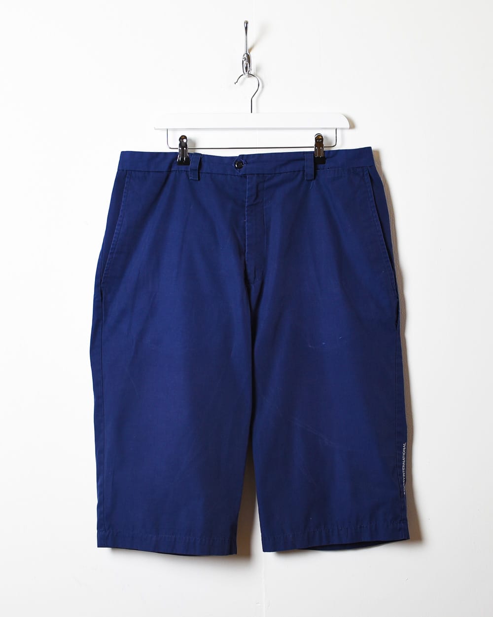 Vintage 00s Navy Stussy International Long Shorts - W36 L27 Cotton