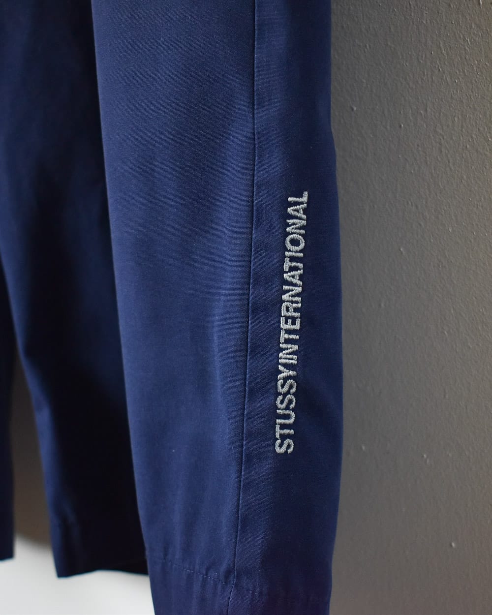 Navy Stussy International Long Shorts - W36 L27