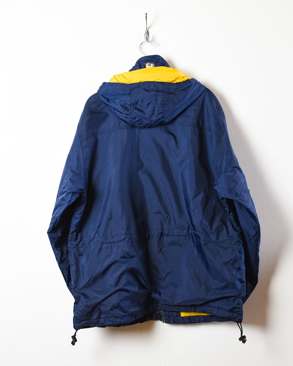 Navy Tommy Hilfiger Fleece Lined Hooded Coat - Medium