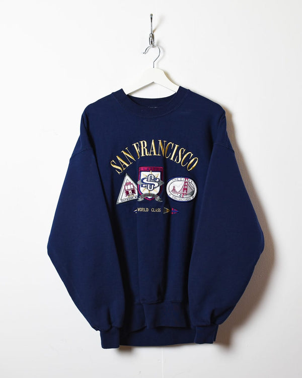 Navy Crazy Shirt San Francisco Sweatshirt - Large