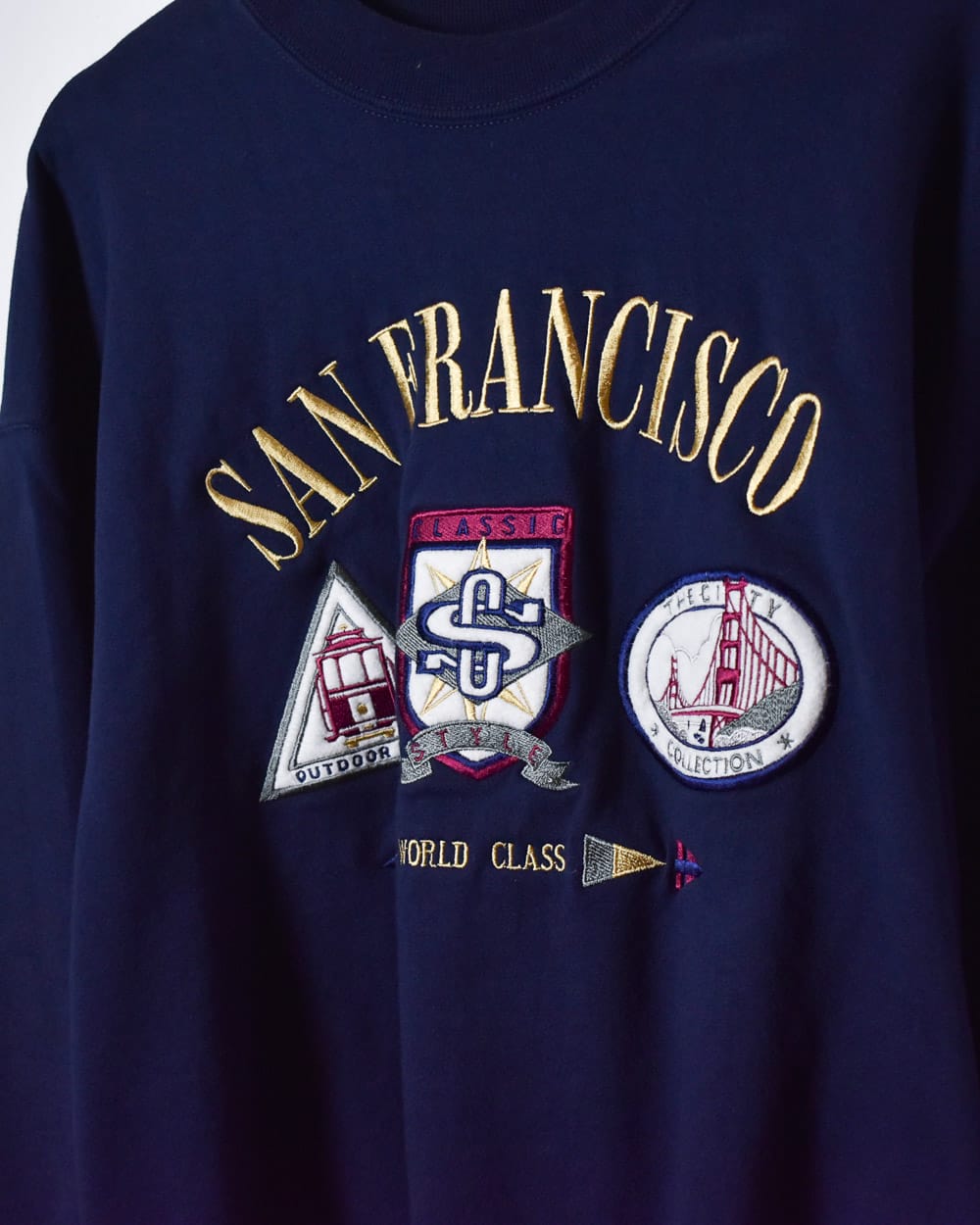 Navy Crazy Shirt San Francisco Sweatshirt - Large