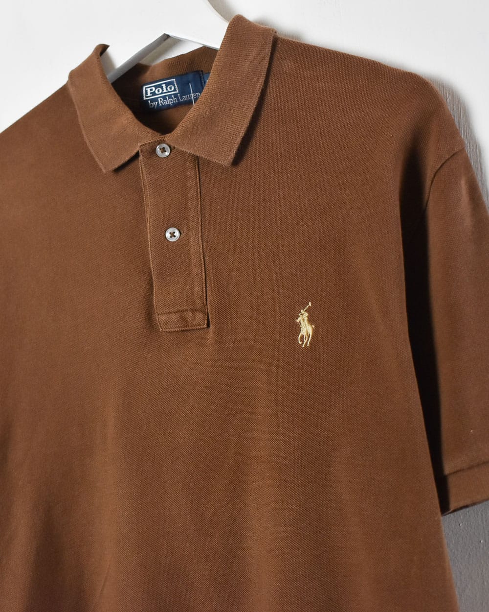 Brown Polo Ralph Lauren Polo Shirt - Medium