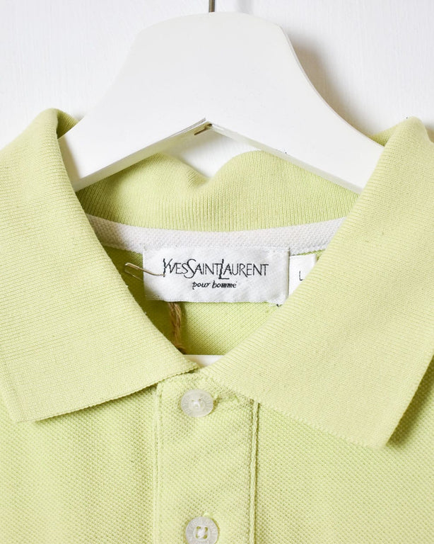 Green Yves Saint Laurent Polo Shirt - Large