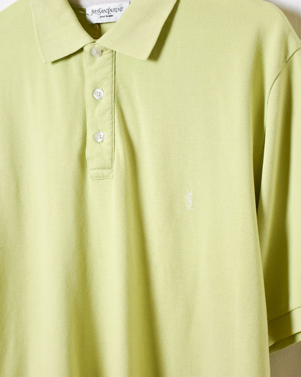 Green Yves Saint Laurent Polo Shirt - Large