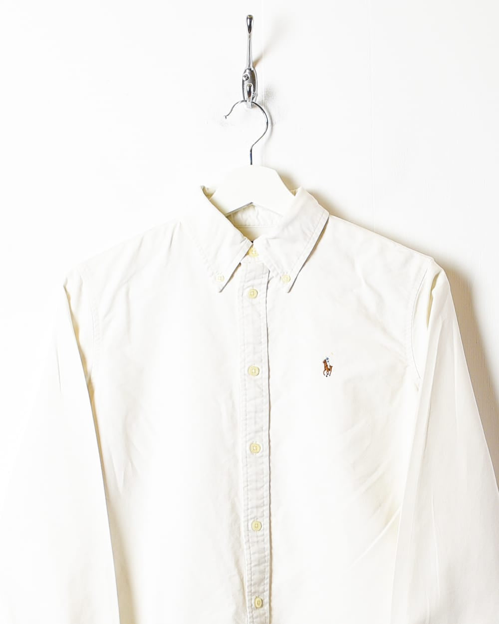 White Polo Ralph Lauren Shirt - Small Women's