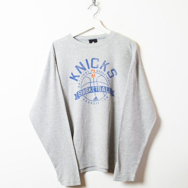 vintage 90s grey champion knicks basketball sweatshirt