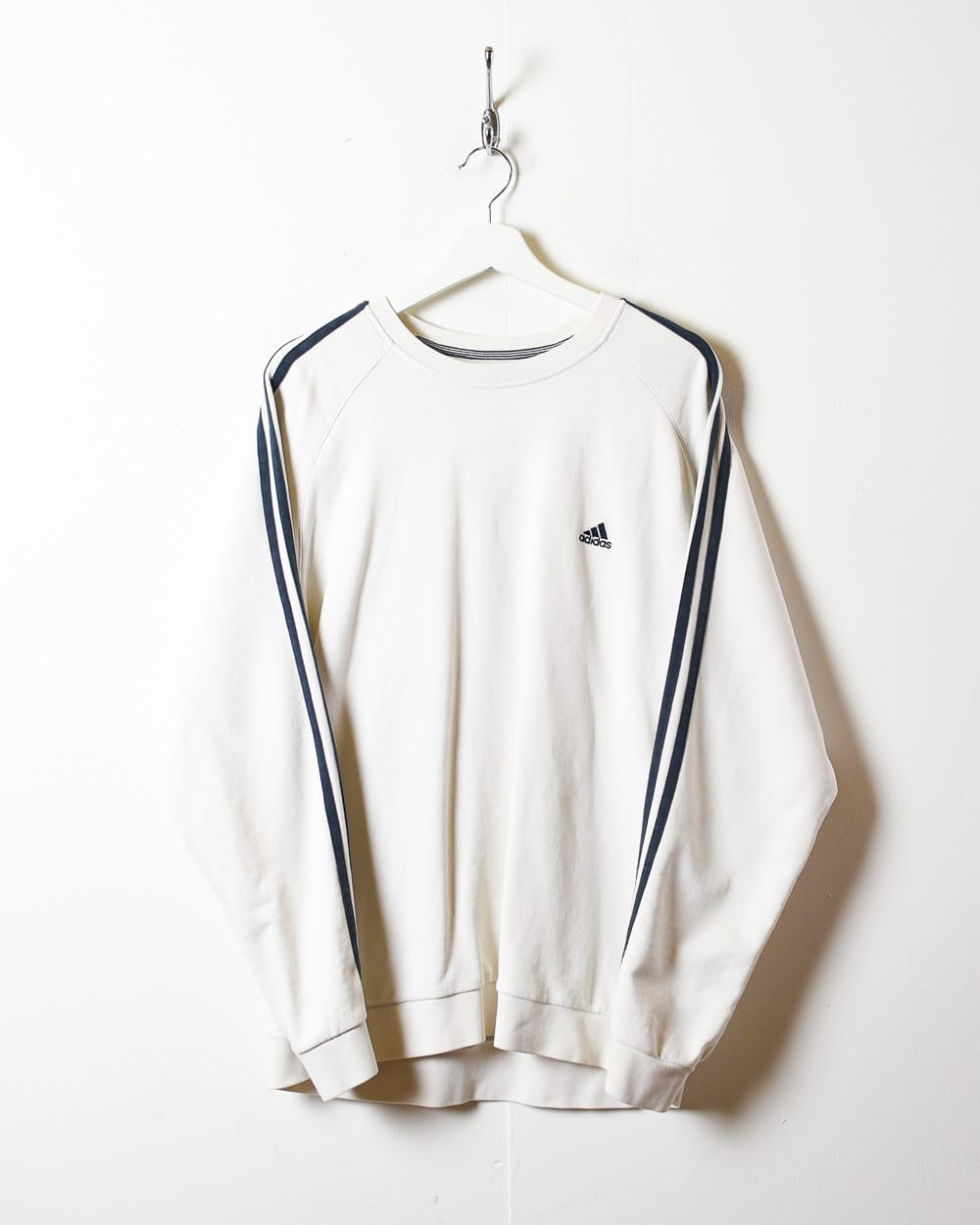 White Adidas Sweatshirt - Large