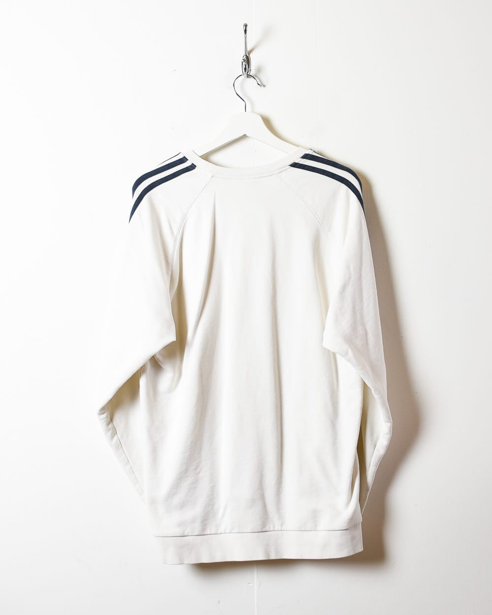 White Adidas Sweatshirt - Large