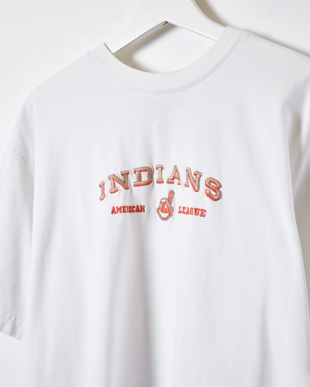 White Cleveland Indians American League T-Shirt - Large