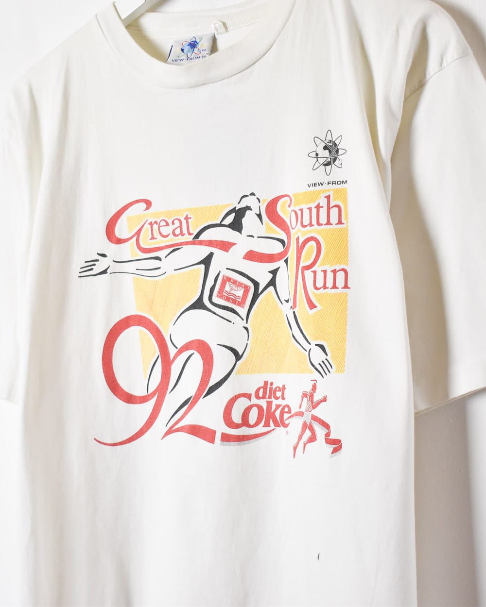 White Great South Run Single Stitch T-Shirt - Medium