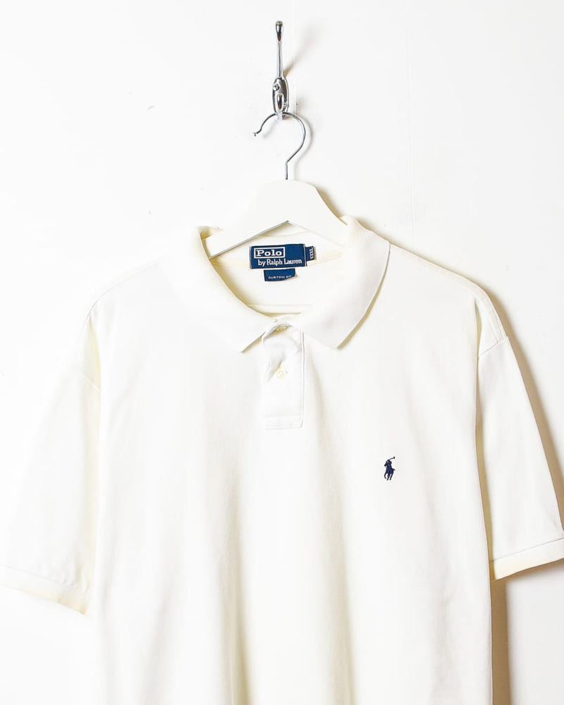 Vintage 90s White Polo Ralph Lauren Polo Shirt - XX-Large Cotton