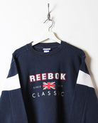 Navy Reebok Classic Sweatshirt - Small