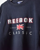 Navy Reebok Classic Sweatshirt - Small