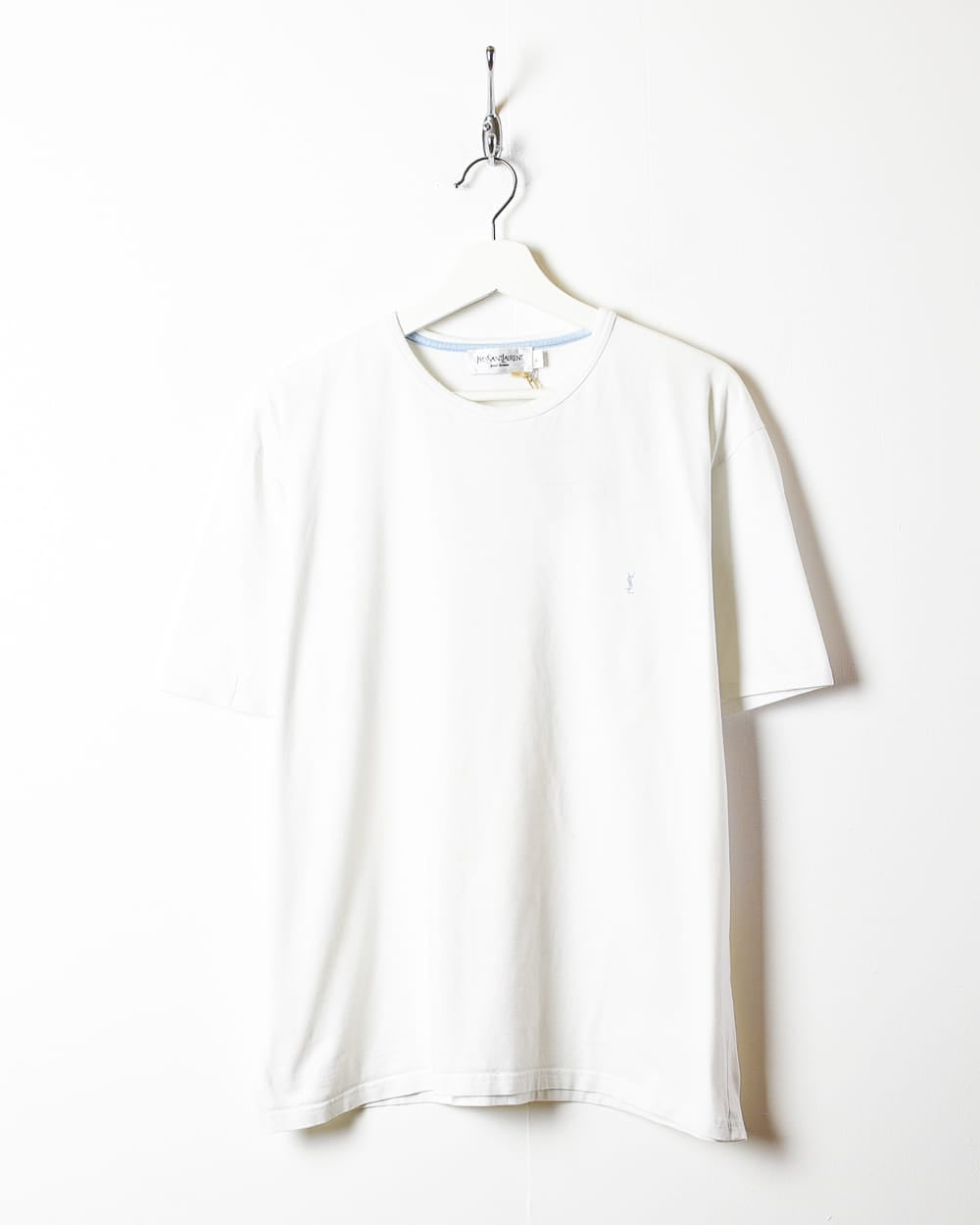 White Yves Saint Laurent T-Shirt - Medium