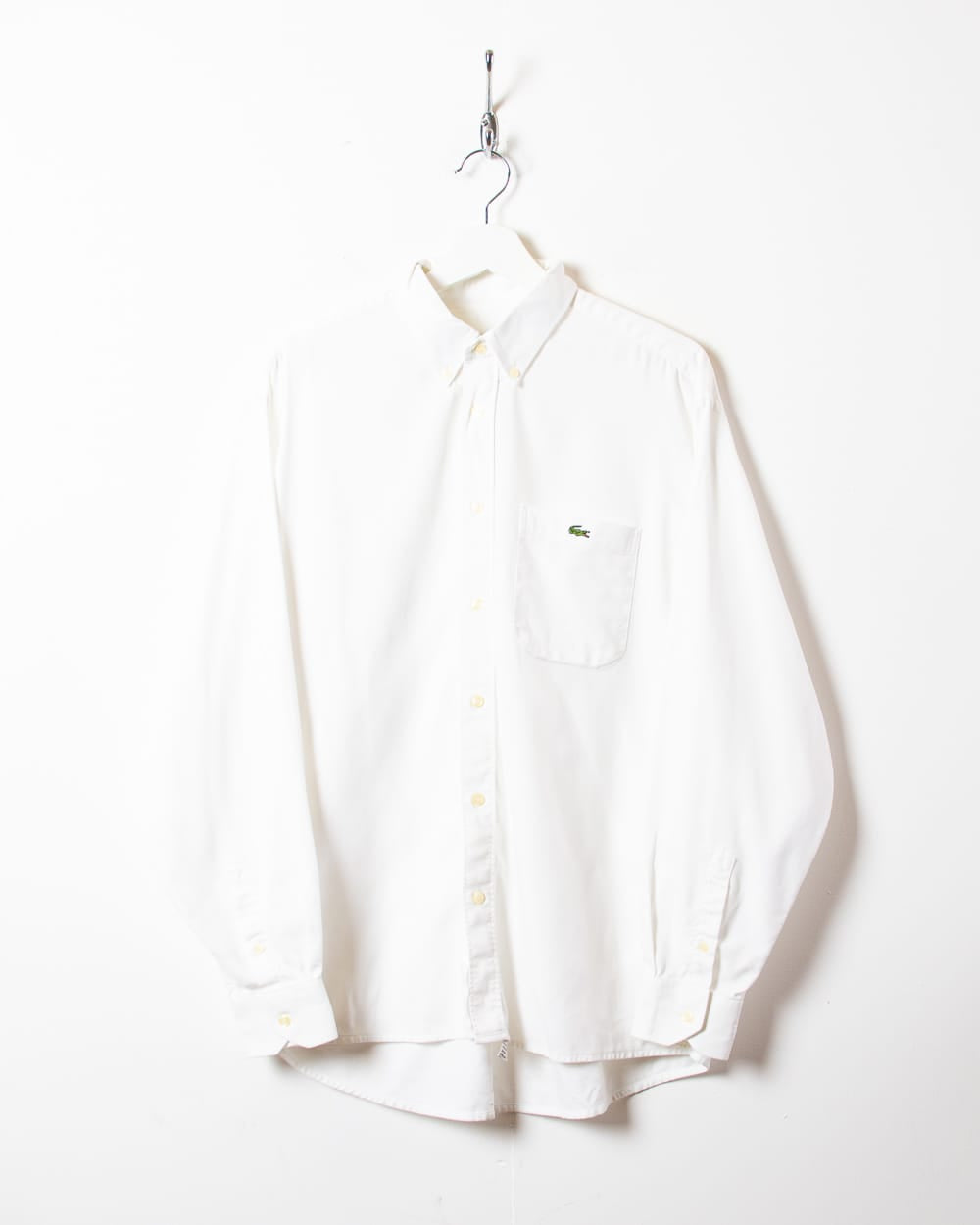 White Chemise Lacoste Shirt - Large