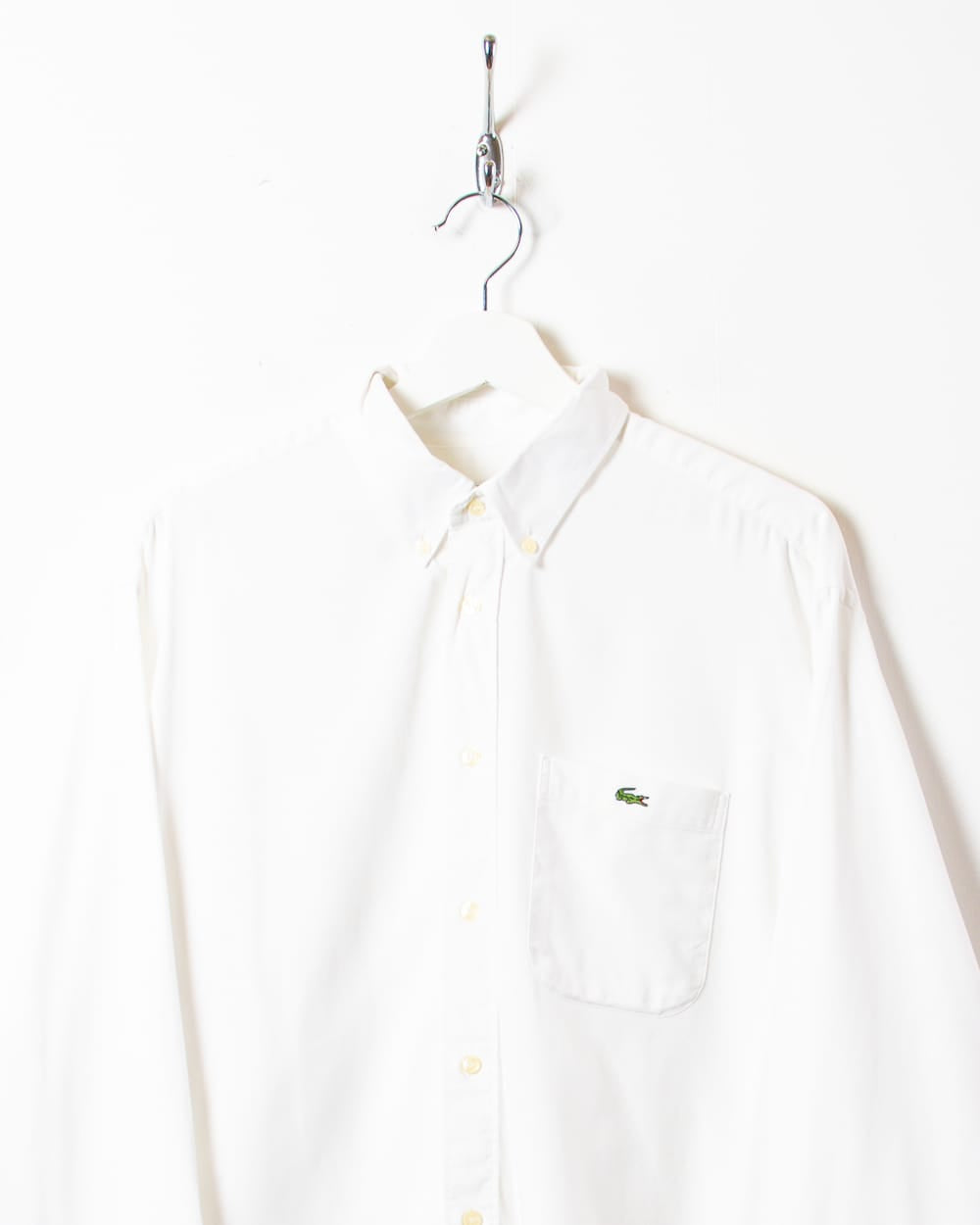 White Chemise Lacoste Shirt - Large