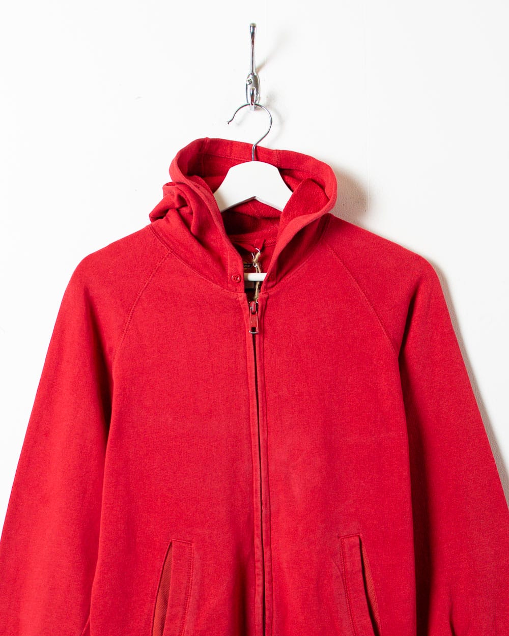 Vintage 00s Red Dickies Zip Through Hoodie Large Women s Cotton Domno Vintage