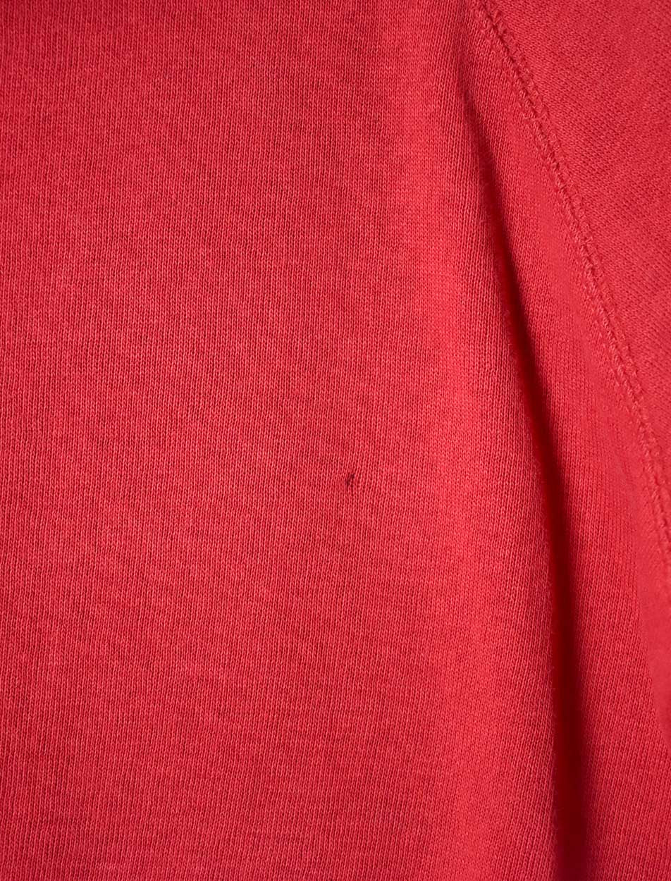 Red Dickies Zip-Through Hoodie - Large Women's