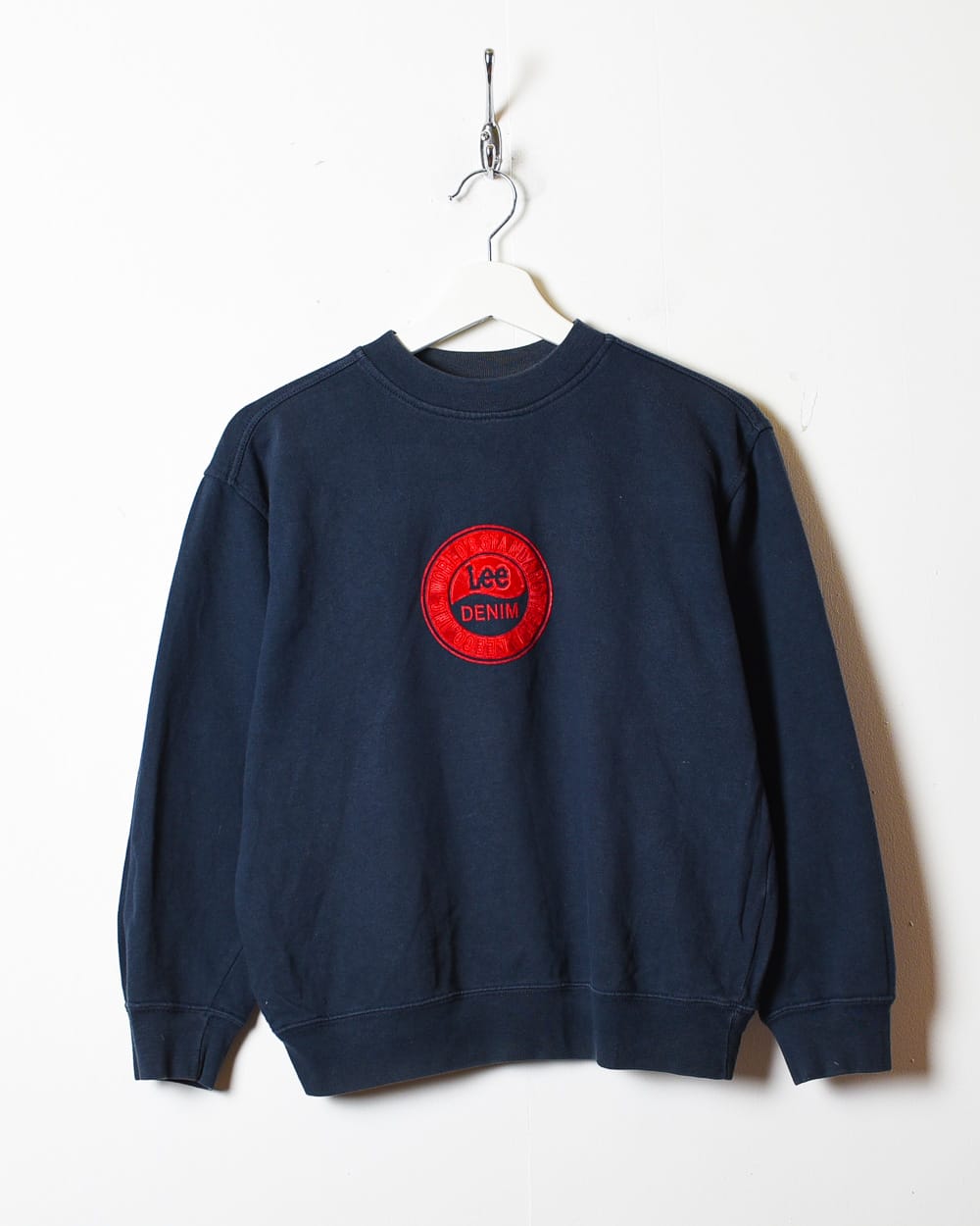 Navy Lee Denim Sweatshirt - X-Small