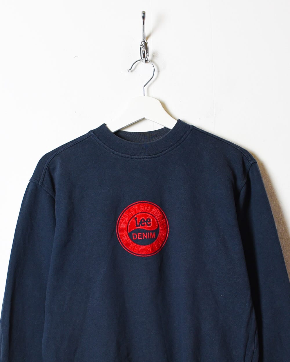 Navy Lee Denim Sweatshirt - X-Small