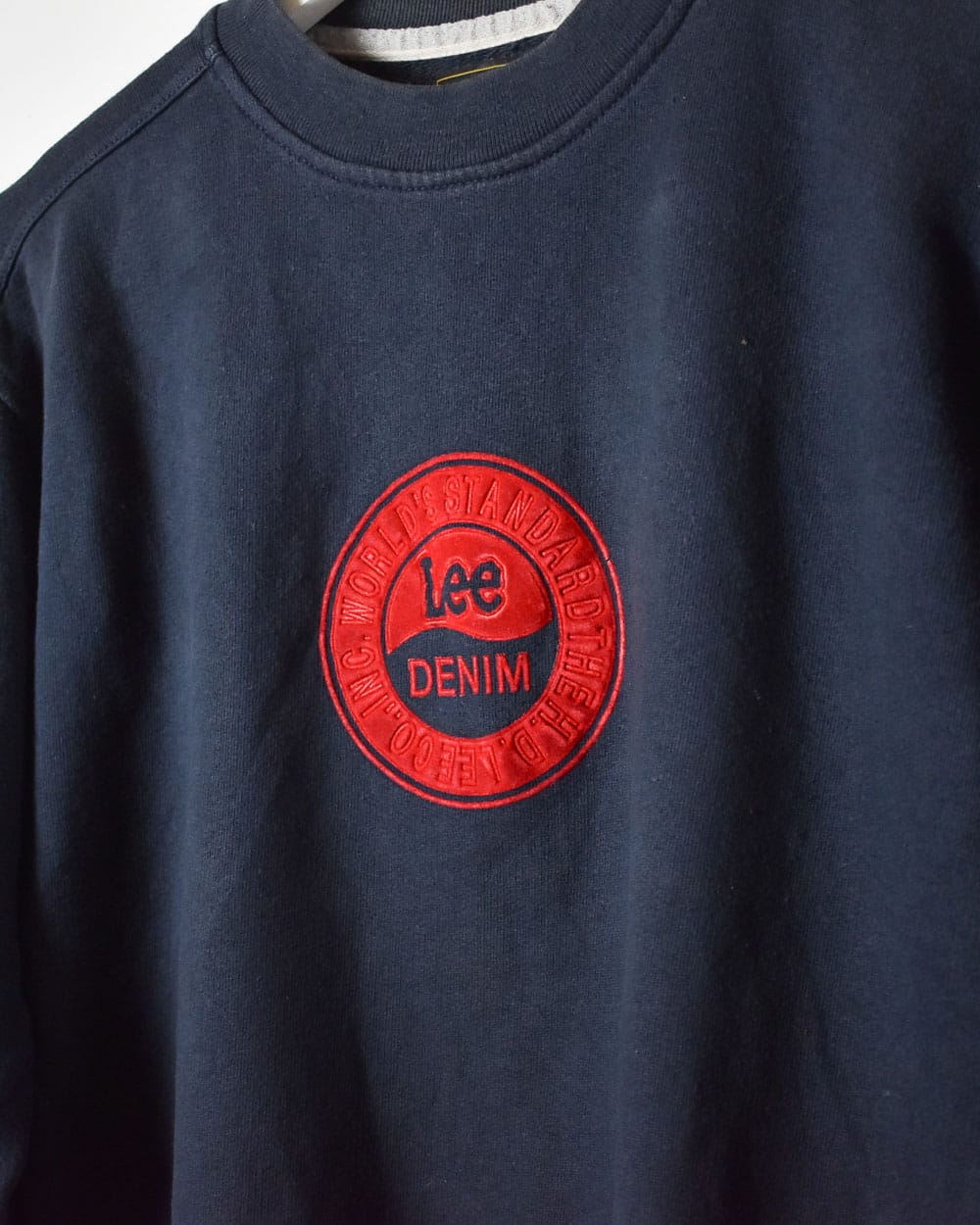 Navy Lee Denim Sweatshirt - X-Small