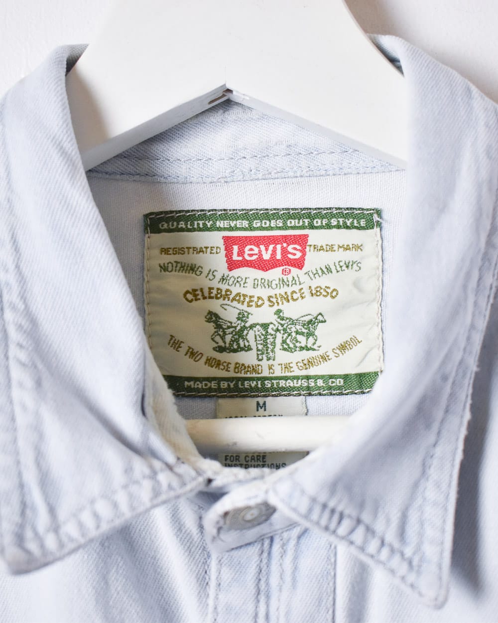 BabyBlue Levi's Denim Shirt - Medium