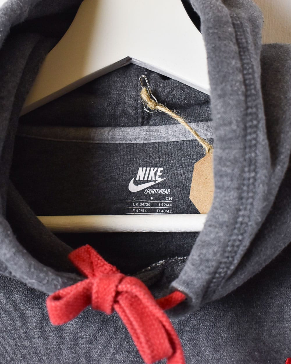 Grey Nike Hoodie - X-Small