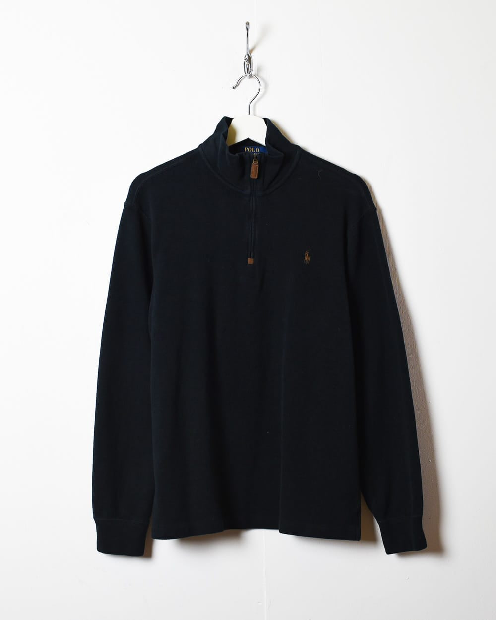 Ralph lauren black half zip online