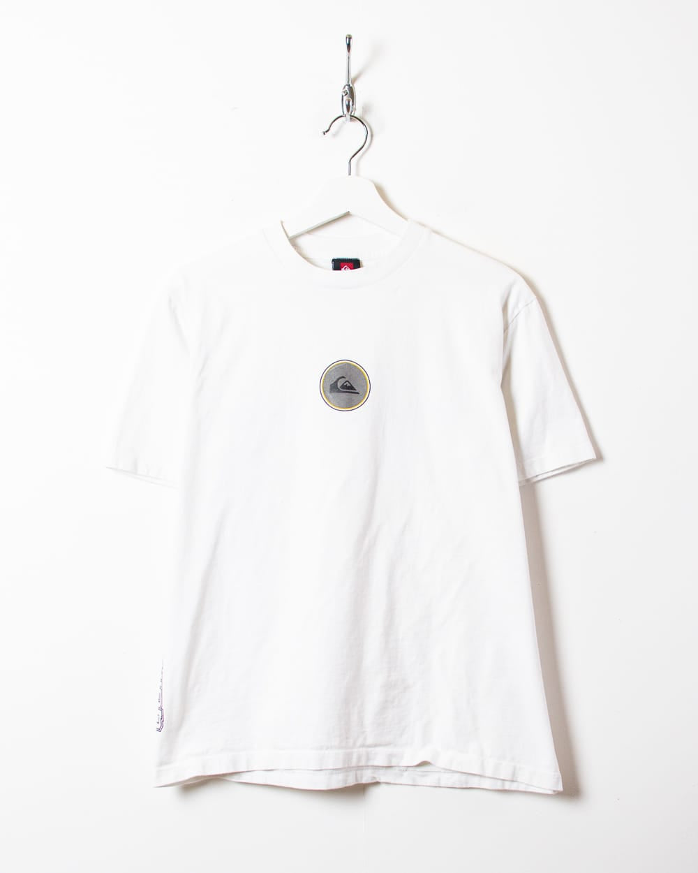 White Quiksilver T-Shirt - Small