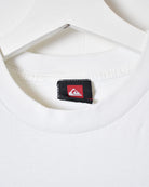 White Quiksilver T-Shirt - Small