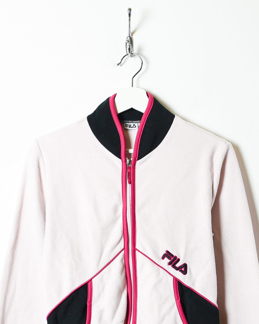 Vintage 90s Pink Fila Zip-Through Fleece - Small Women's Polyester