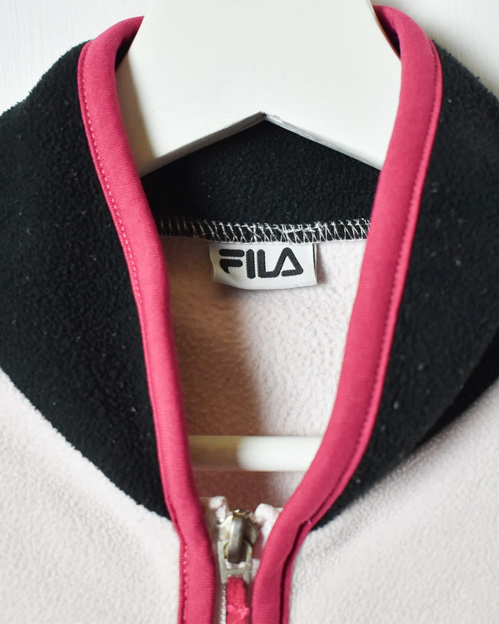 Pink Fila Zip-Through Fleece - Small Women's