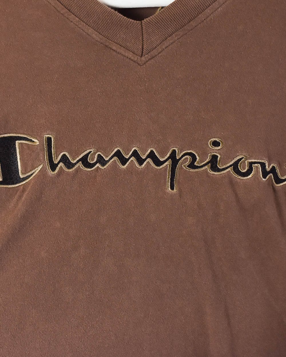 Brown Champion Long Sleeved T-Shirt - Large