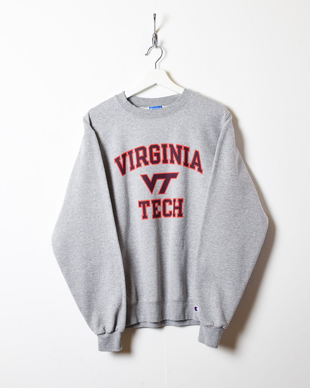 Vintage 10s+ Stone Champion Virginia Tech Sweatshirt - Small