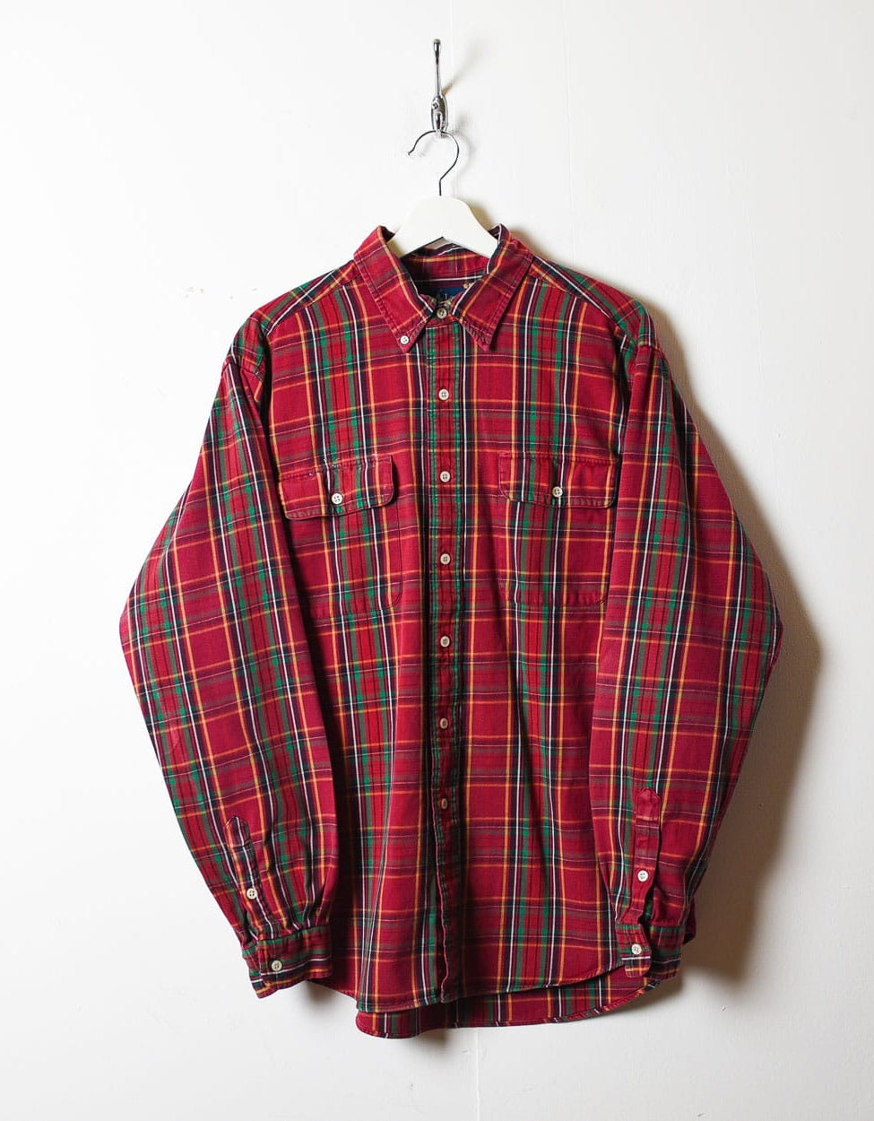 Red Polo Ralph Lauren Flannel Shirt - Large