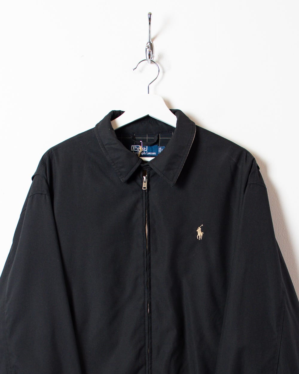 Black Polo Ralph Lauren Harrington Jacket - Large