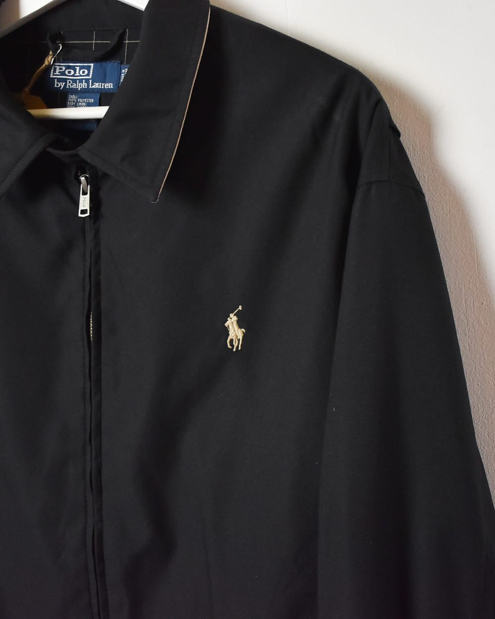 Black Polo Ralph Lauren Harrington Jacket - Large