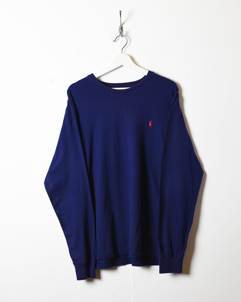 Navy Polo Ralph Lauren Long Sleeved T-Shirt - Large