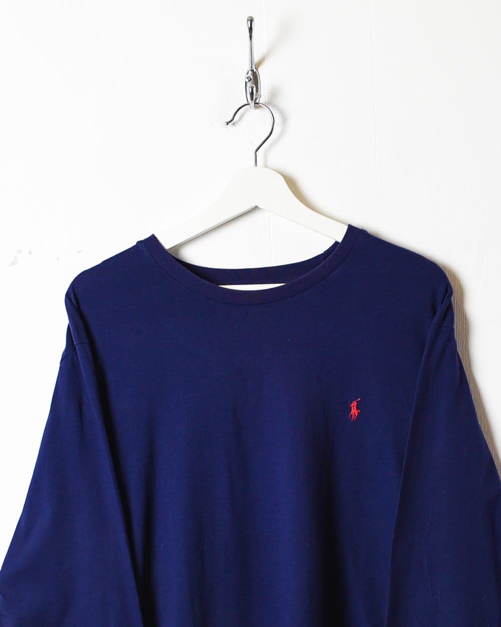 Navy Polo Ralph Lauren Long Sleeved T-Shirt - Large