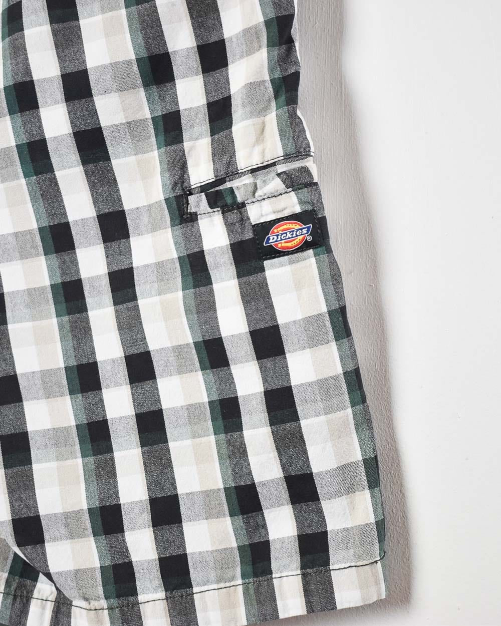 Dickies Checked Chino Shorts - W36 L22 - Domno Vintage 