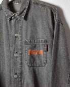 Grey Harley Davidson Denim Shirt - Medium