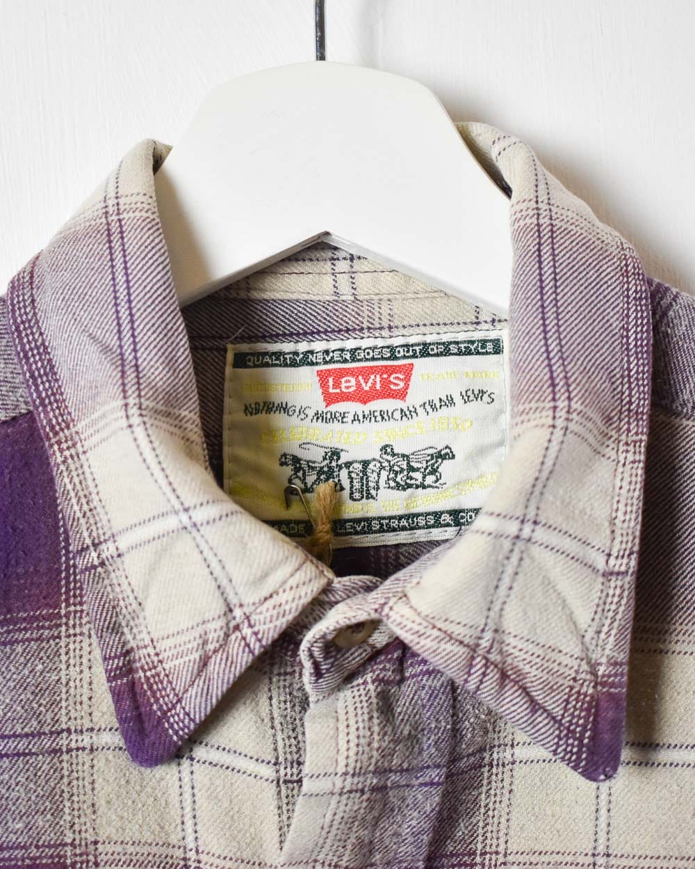 Purple Levi's Flannel Shirt - Medium