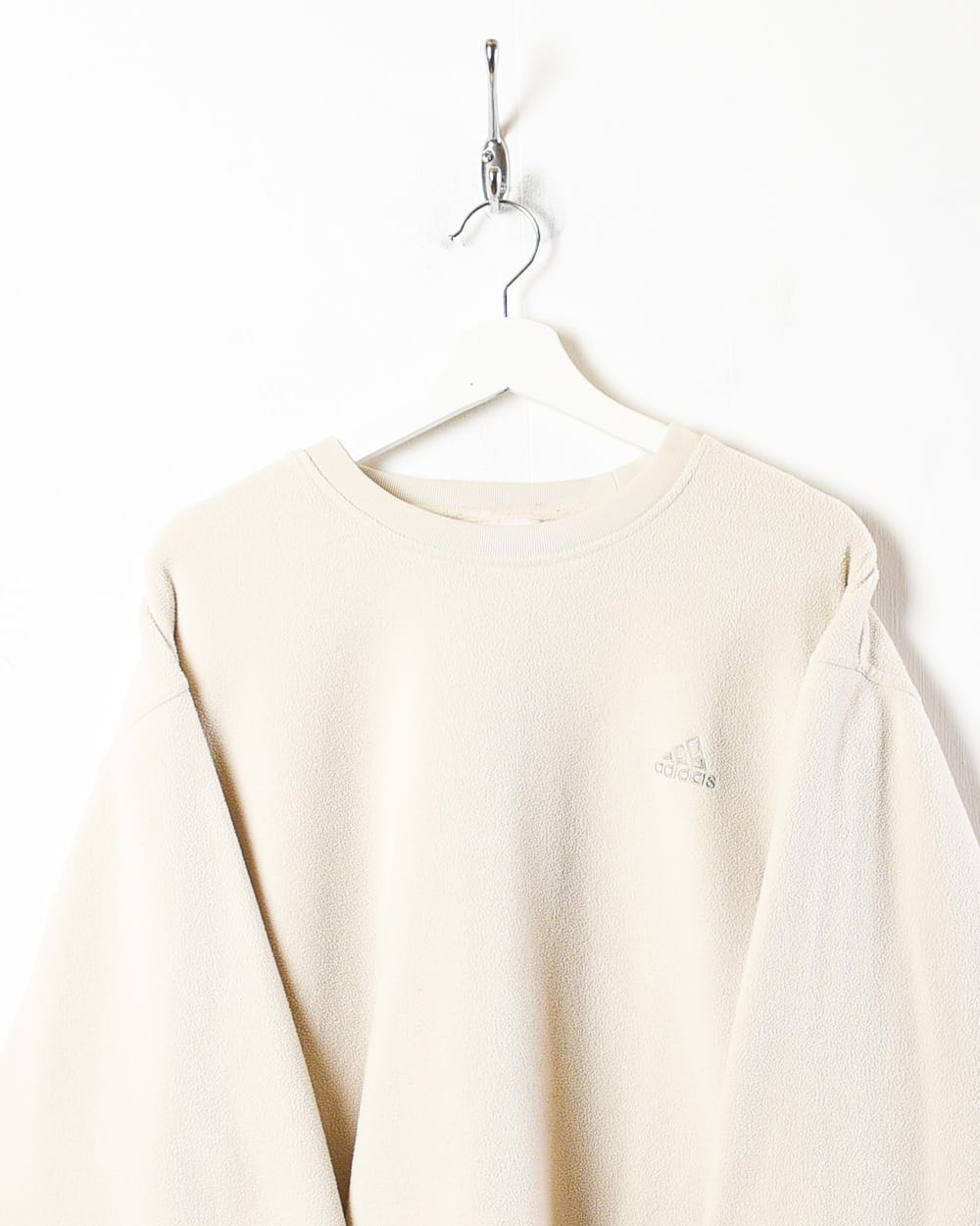 Neutral Adidas Fleece Sweatshirt - X-Large