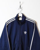 Navy Adidas Tracksuit Top - Small