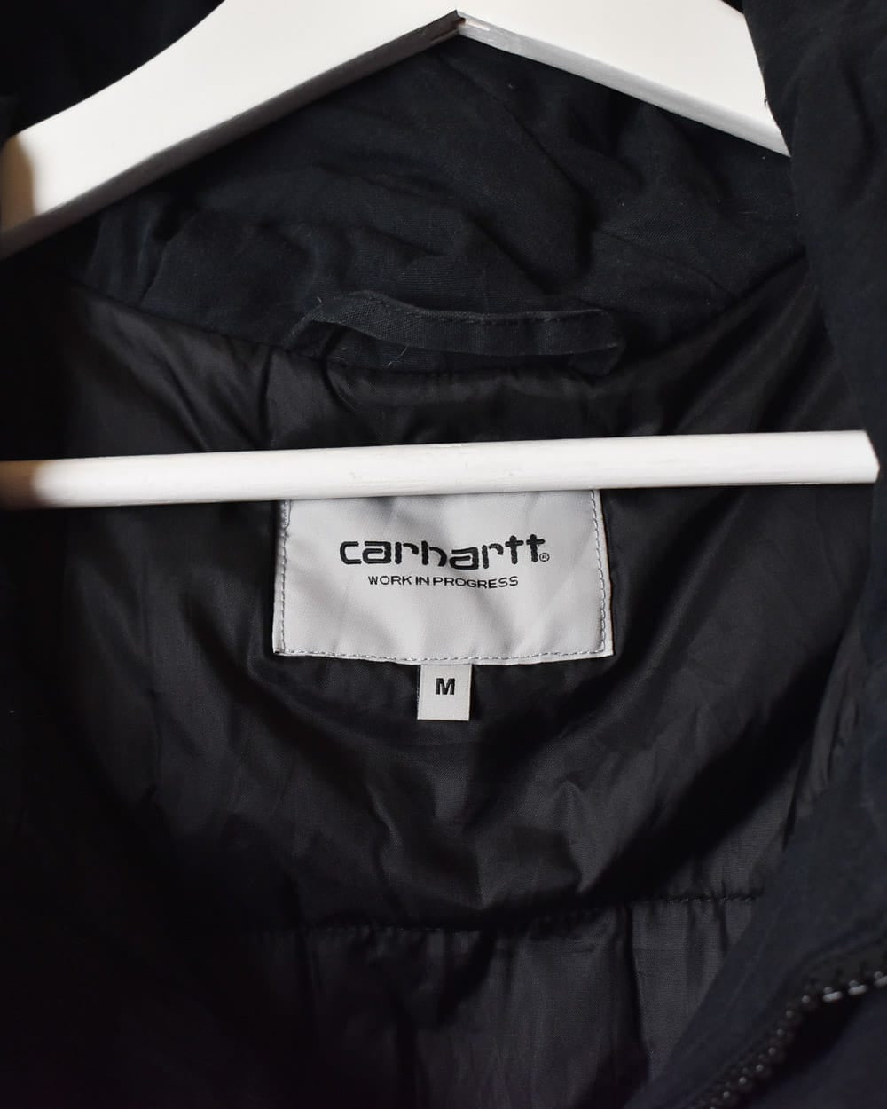 Black Carhartt Hooded Parka Jacket - Medium