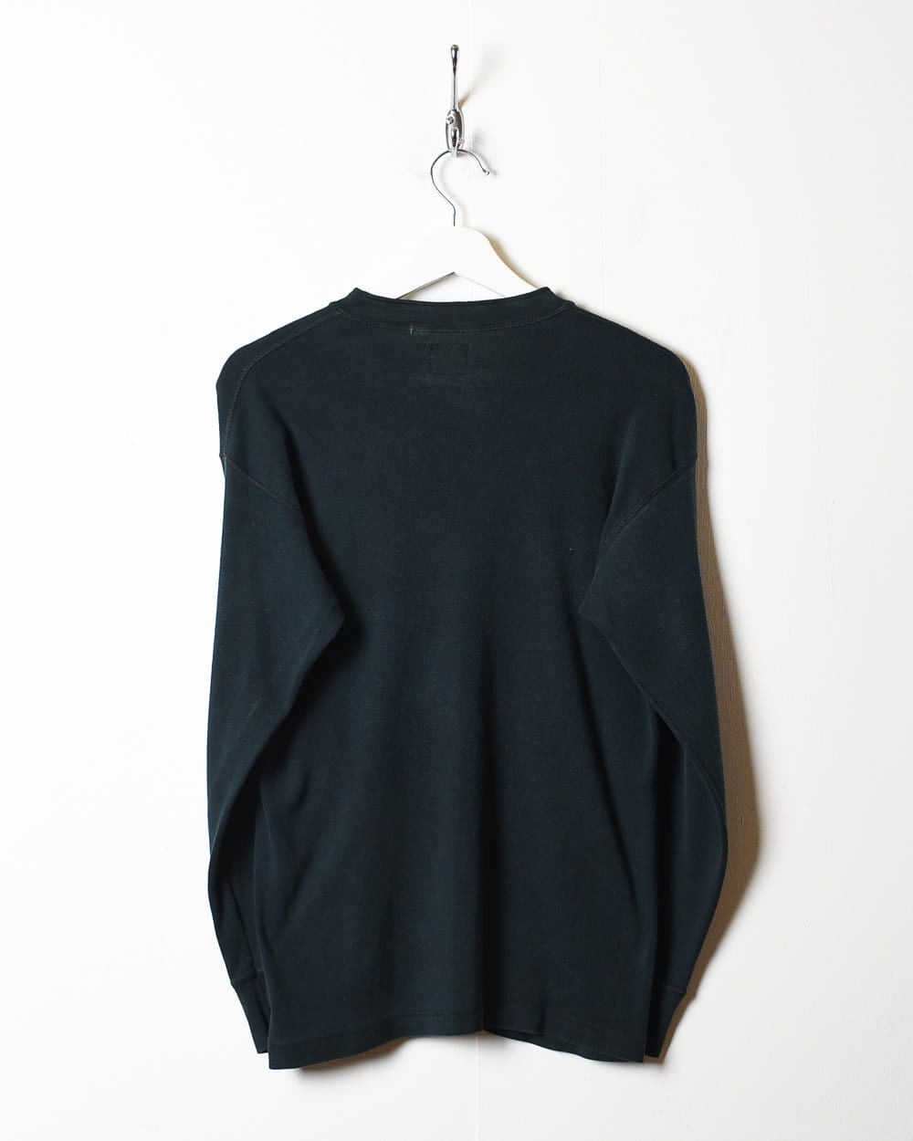 Black Levi's 1/4 Button Long Sleeved T-Shirt - Medium