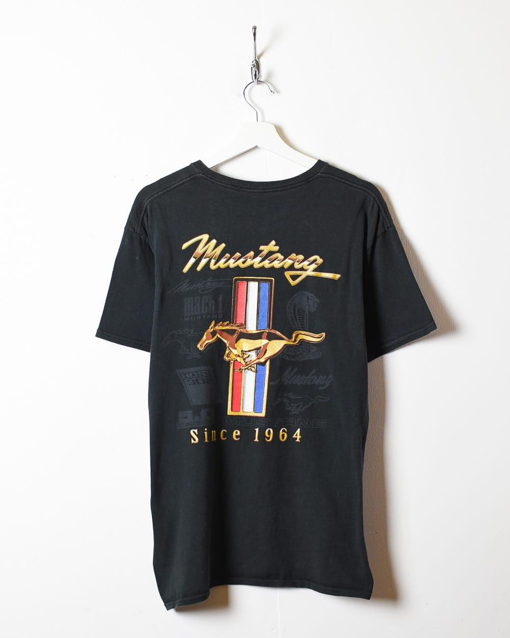 Black Mustang Since 1964 T-Shirt - Large