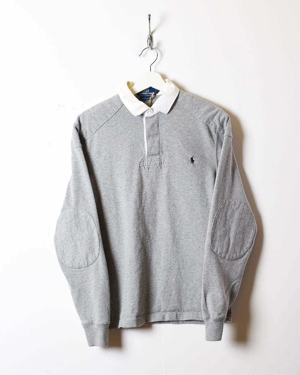 Stone Polo Ralph Lauren Rugby Shirt - Small