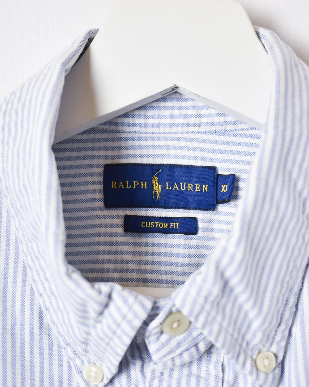 BabyBlue Polo Ralph Lauren Striped Shirt - X-Large Women's