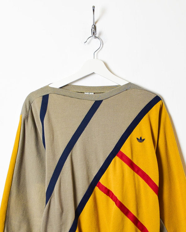 Neutral Adidas 80s Sweatshirt - Small